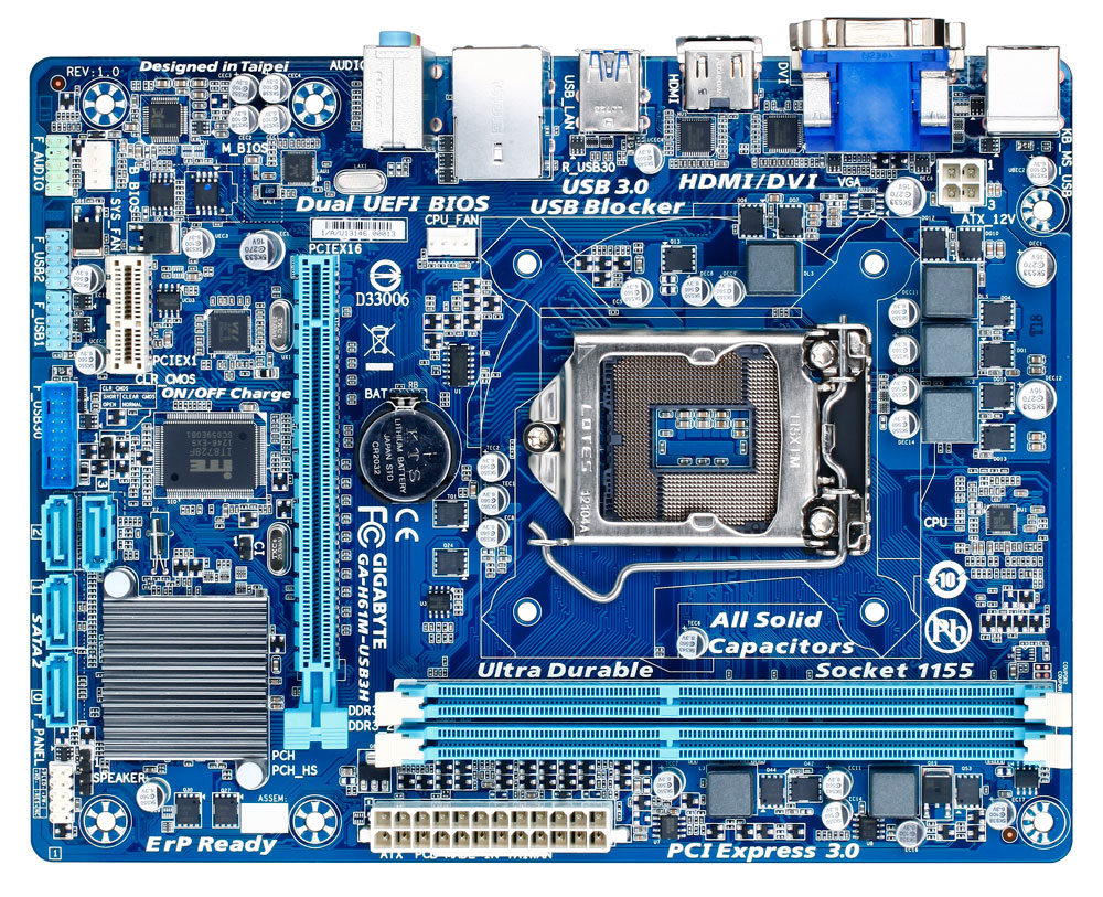 GIGABYTE GA-H61M-USB3H motherboard Intel® H61 LGA 1155 (Socket H2) micro ATX – image 3