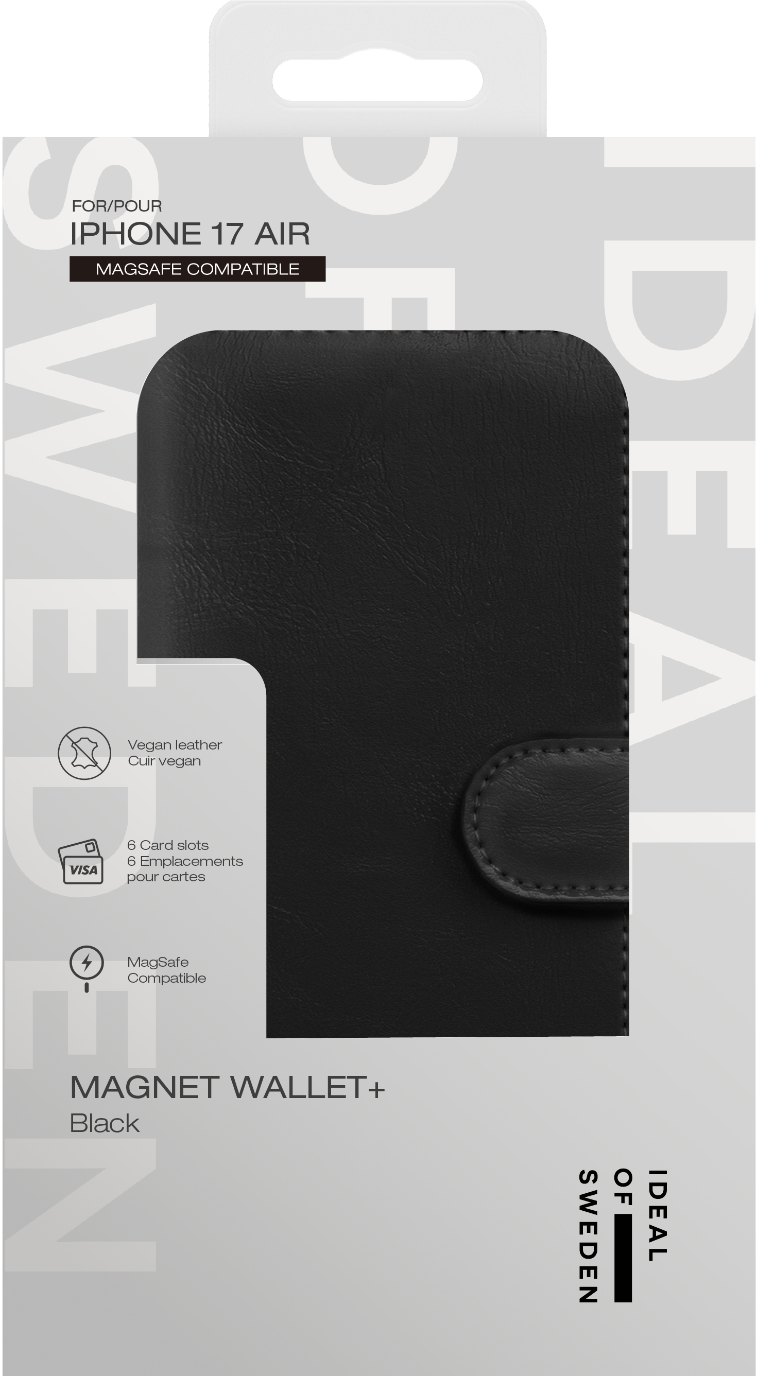 iDeal of Sweden Magnet Wallet+ MagSafe iPhone Air Black – image 6