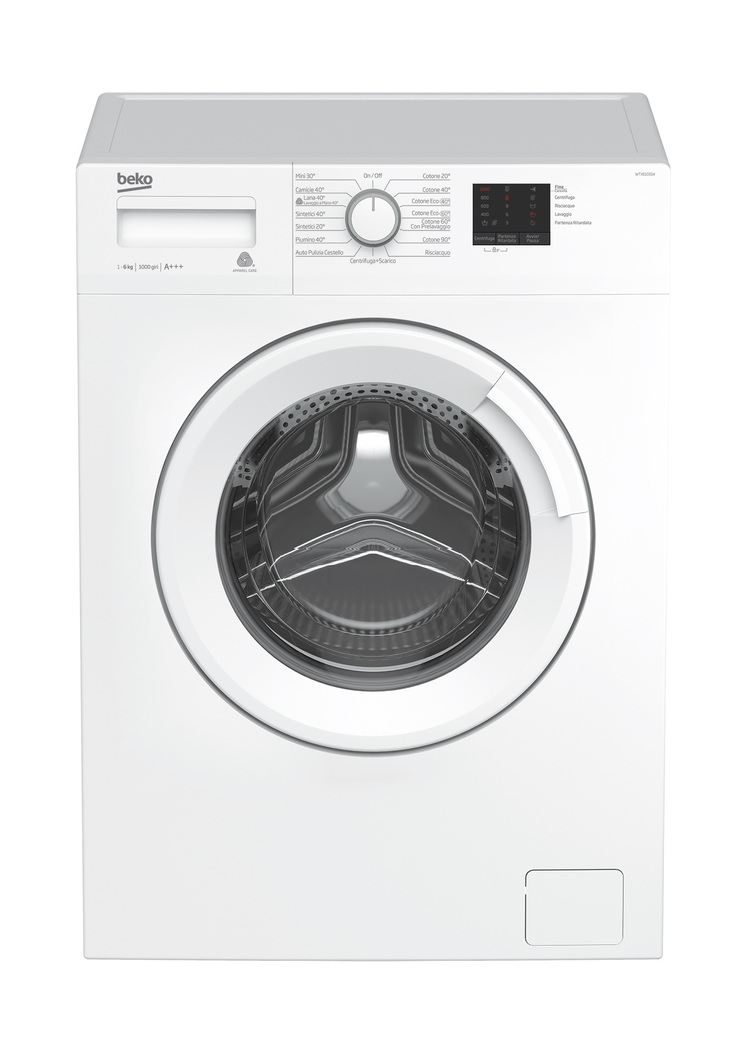 Beko WTX61031W — vue 1 sur 2
