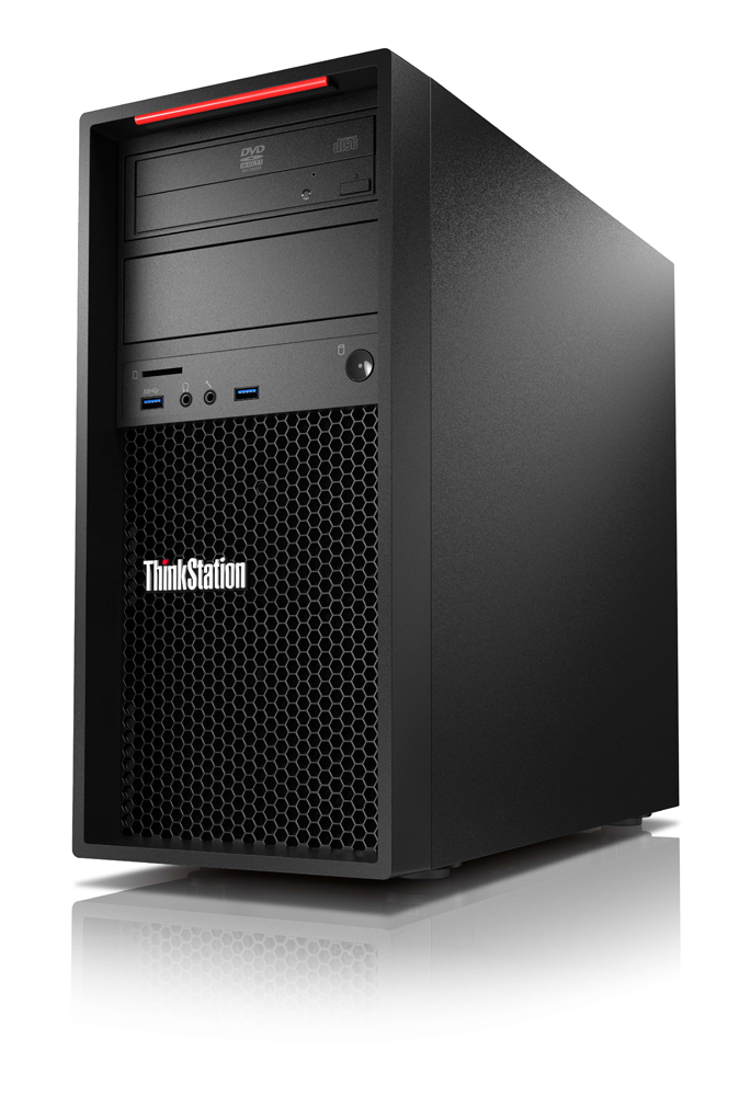 Lenovo ThinkStation P320 Intel® Core™ i7 i7-7700K 16 GB DDR4-SDRAM 512 GB SSD Windows 10 Pro Tower Workstation Black image 2