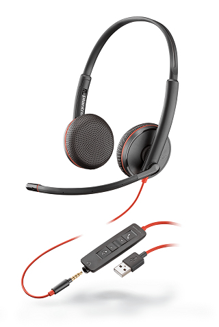 Diadema Plantronics C3225  Diadema Blackwire Marca Plantronics C3225 UsbA UsbA Y 35 Mm Binaural  C3225  209747-101 - 209747-101