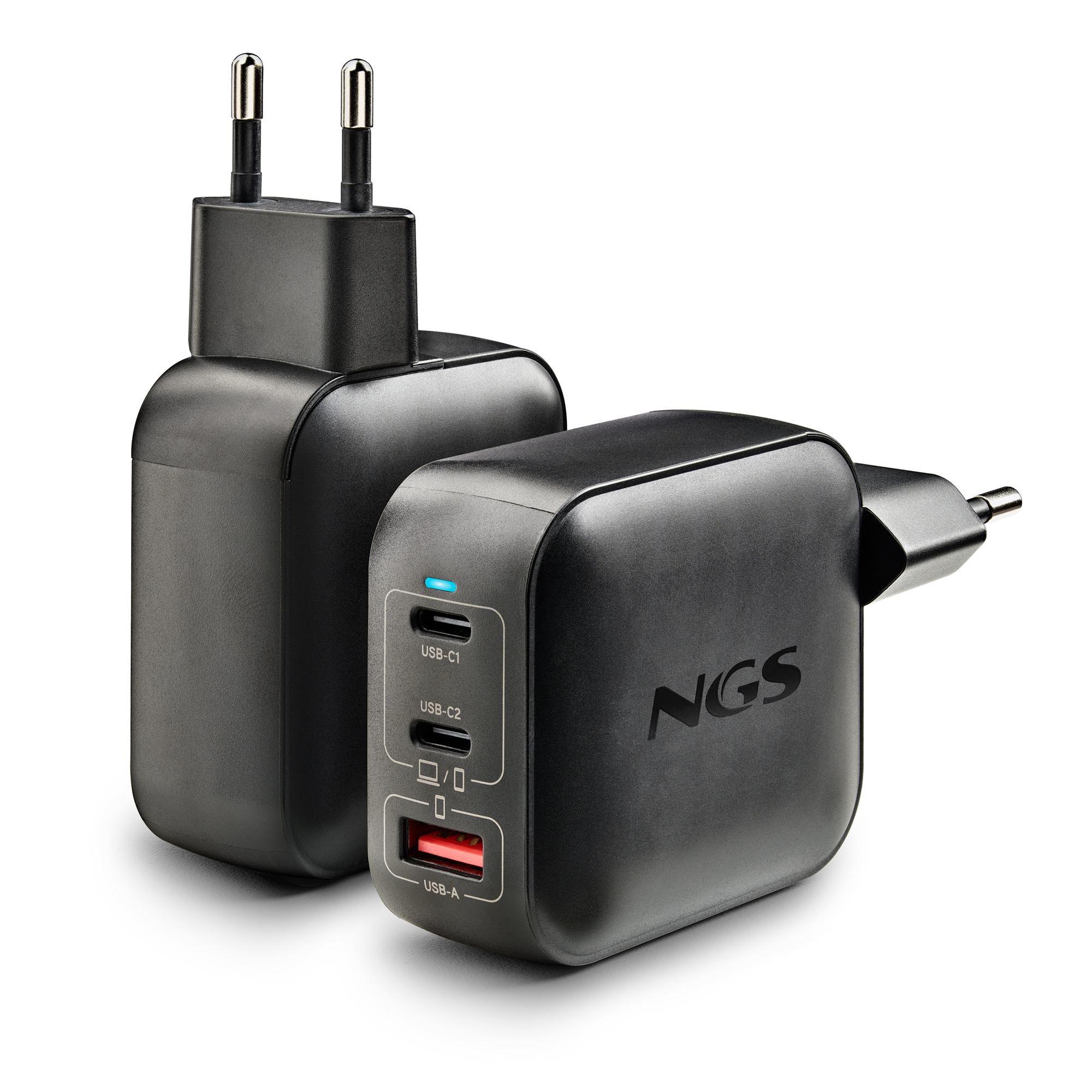 NGS-ACCESORIOS-0289 mobile device charger Universal Black AC Fast charging Indoor – image 2