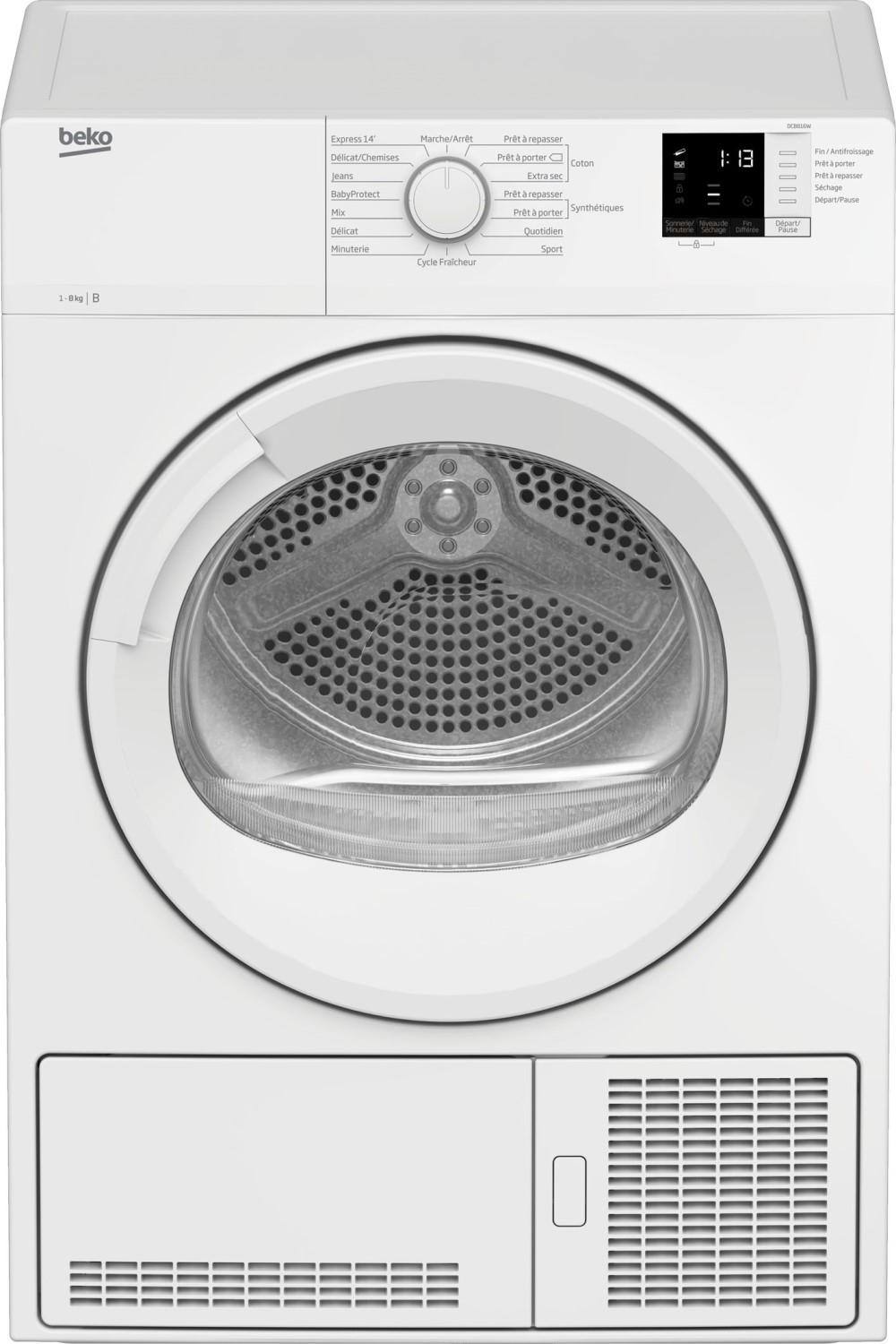 Beko DCB816W tumble dryer Freestanding Front-load – image 1