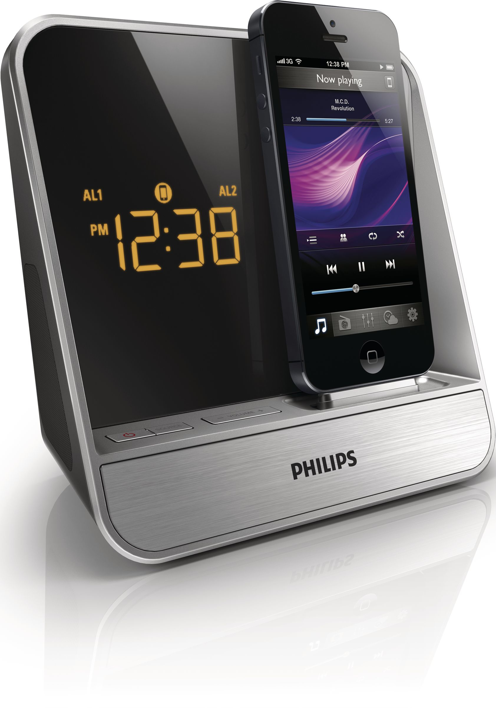 Philips AJ5305DB/93 radio Clock Silver – image 1