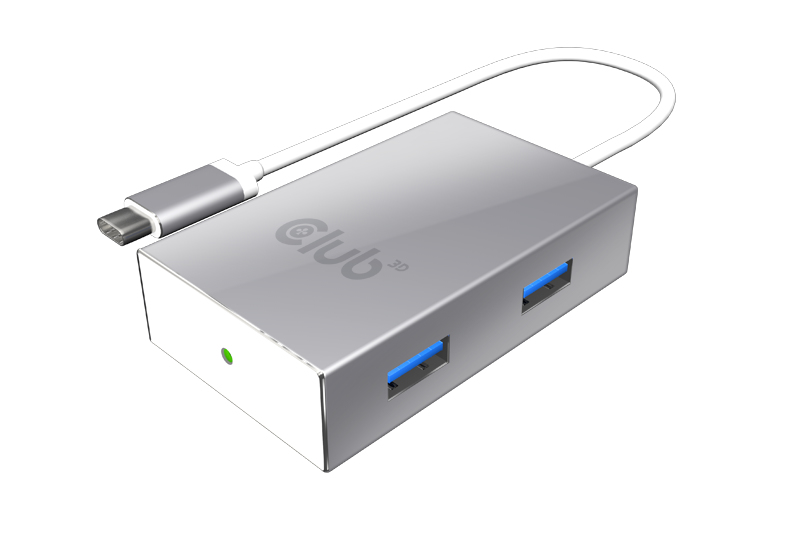 CLUB3D The Club 3D CSV-1541 USB 3.1 Gen 1 Type-C to 4x USB Type-A Data and Charging Hub – image 2