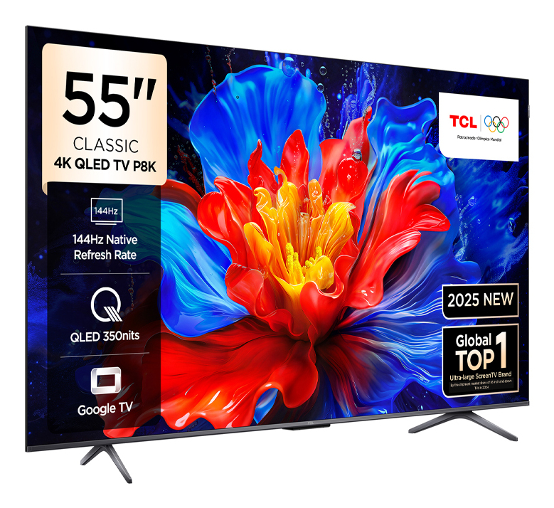 TCL P8K 55P8K 139.7 cm (55") 4K Ultra HD Smart TV Wi-Fi Black 350 cd/m² – image 2