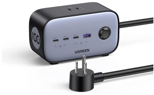 Ugreen 40896 mobile device charger Universal Black, Blue USB Fast charging Indoor