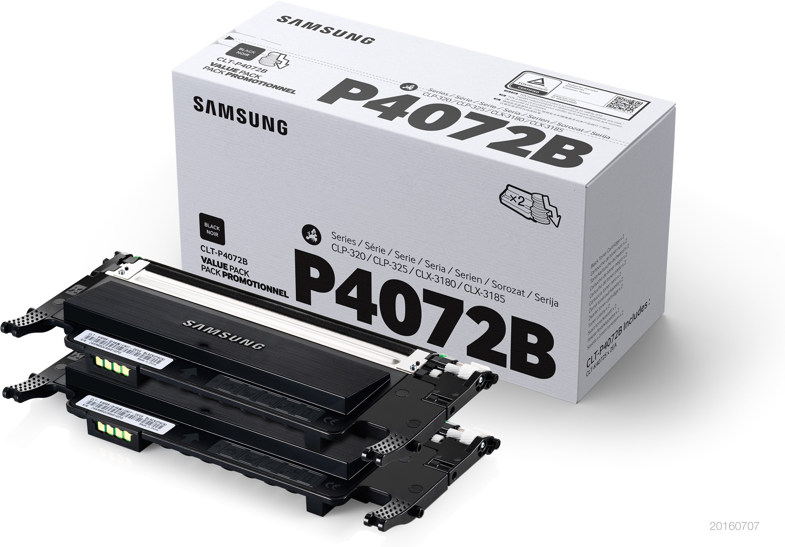HP ersetzt Samsung CLT P4072B 2er Pack Schwarz Tonerpatrone Toner HP