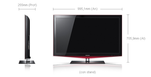 Samsung LE40B651T3W Full HD Black, Red, Silver – image 2
