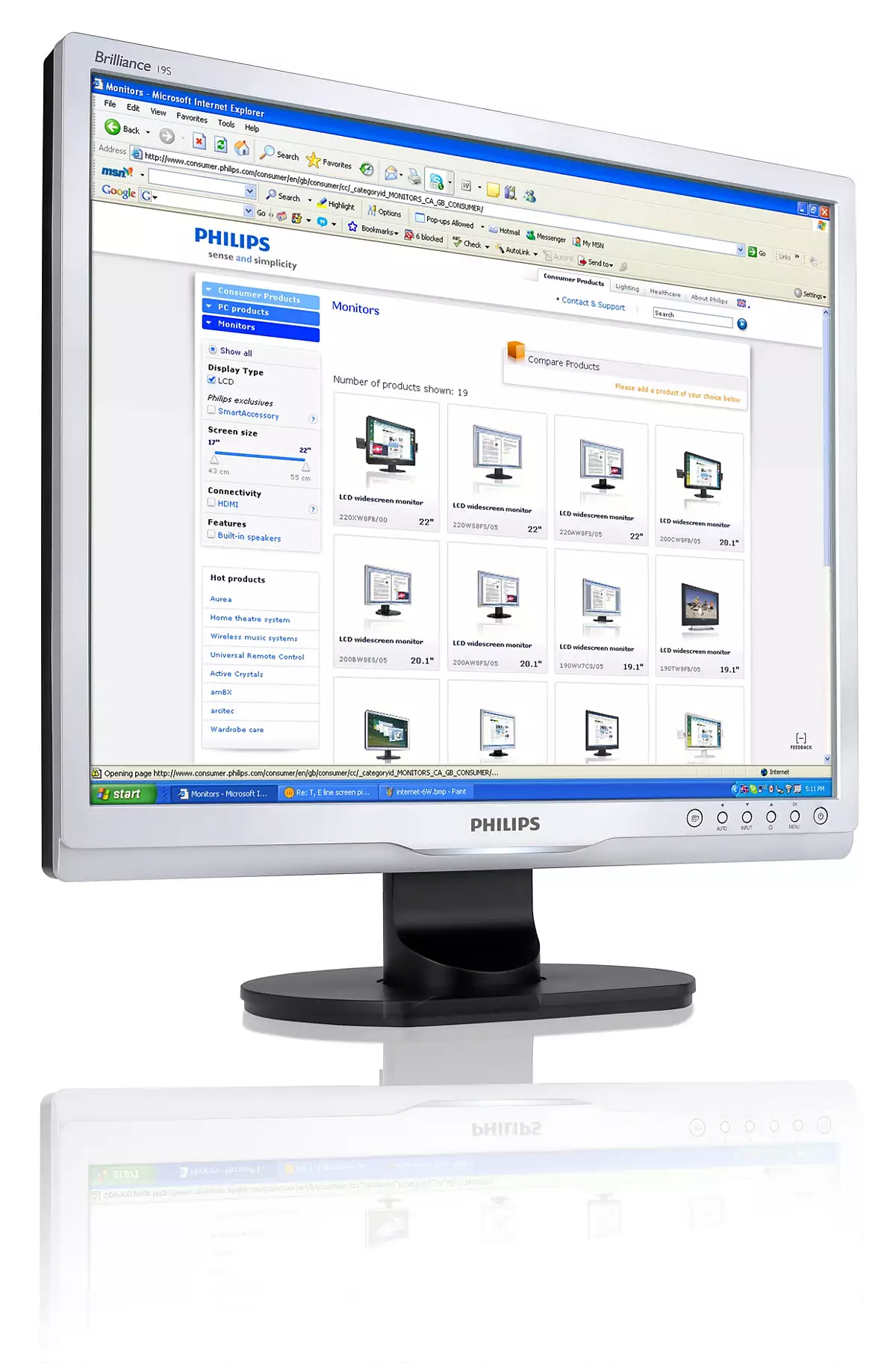 Philips Brilliance LCD monitor with SmartImage 19S1SS/00 – image 2