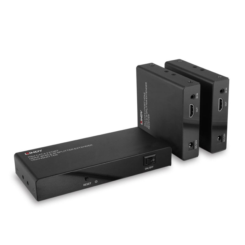 LINDY 70m 2 Port Cat.6 HDMI 4K60 Splitter Extender Splitter