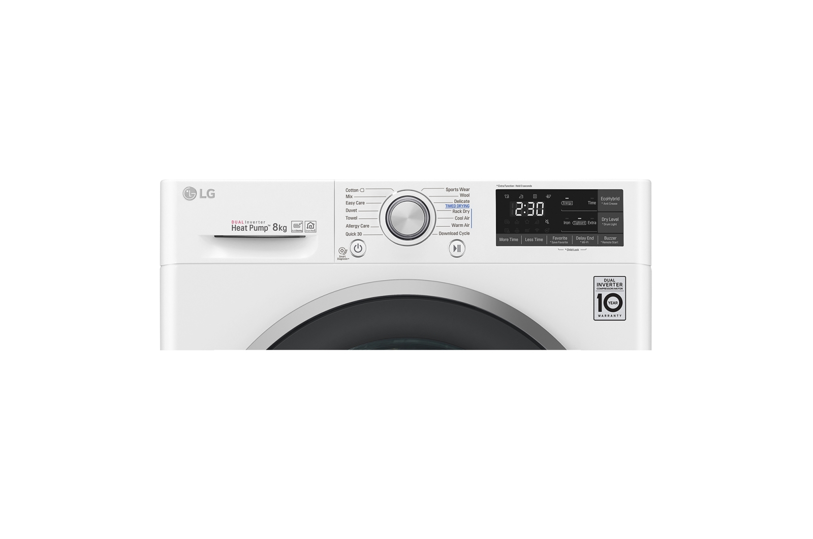 LG RC80U2AV3W tumble dryer Freestanding Front-load – image 9