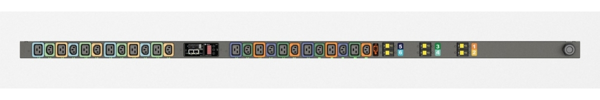 Vertiv Geist MNU3EGB1-24PBB3-3TL56A0A10-S-A power distribution unit (PDU) 24 AC outlet(s) 0U Black