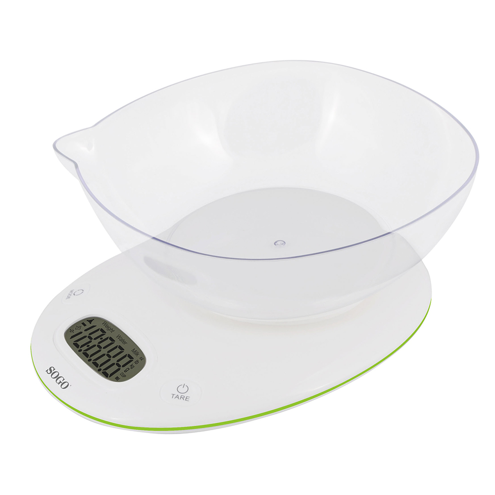BAC-SS-3985 kitchen scale White Countertop Oval Electronic kitchen scale