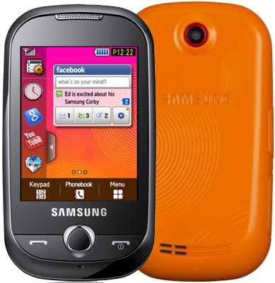 Samsung S3650 Corby, Orange