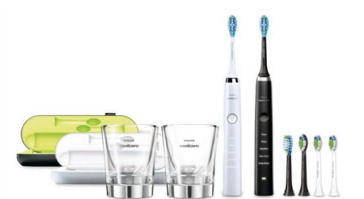 Philips Sonicare DiamondClean HX9356/39 electric toothbrush Adult Sonic toothbrush Black, White