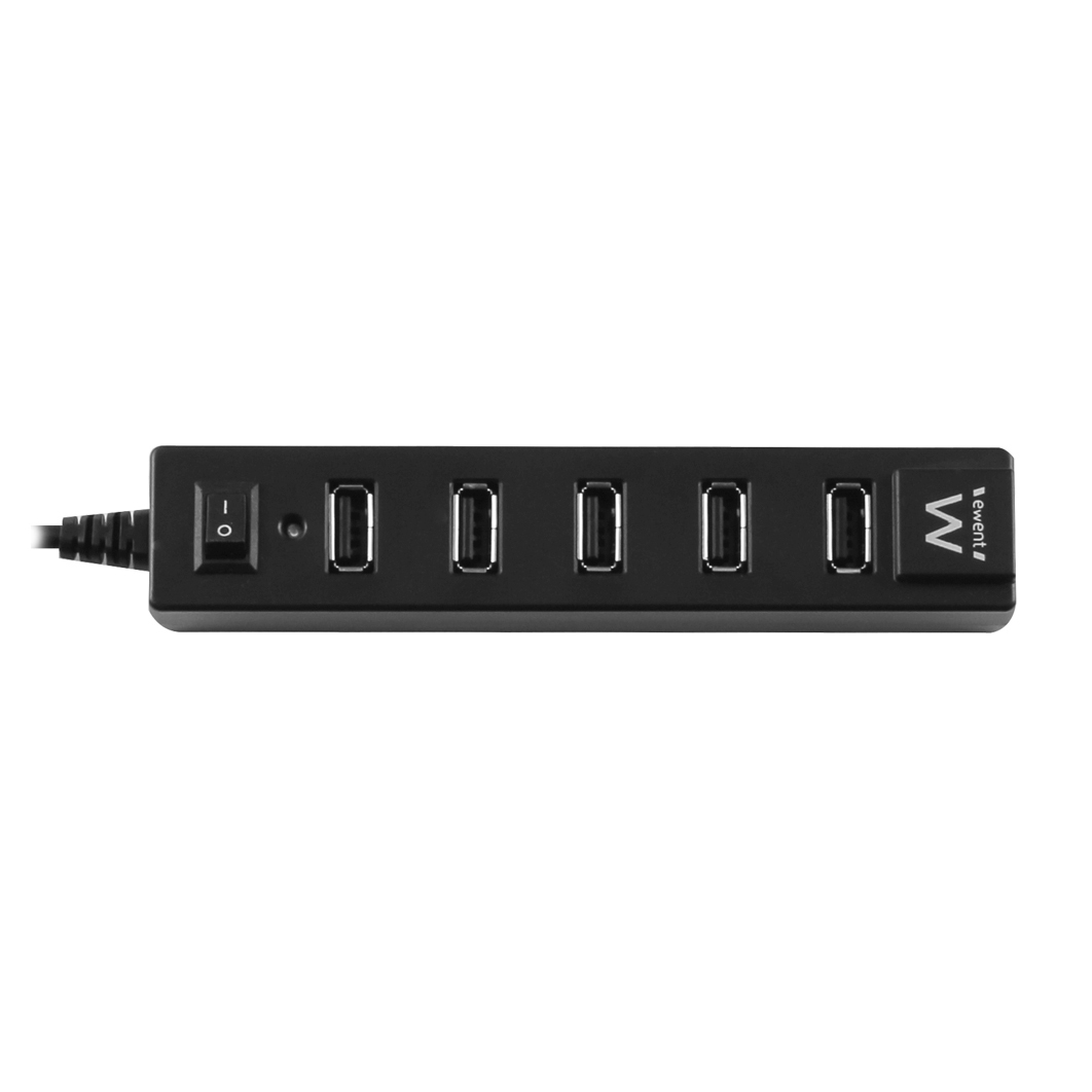 Ewent EW1130 interface hub 480 Mbit/s Black – image 3