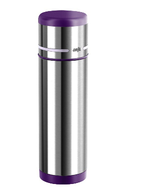 EMSA 509227 Thermosflasche 0,7 l Edelstahl, Violett