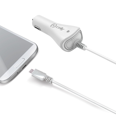 Celly CCMICROW mobile device charger Tablet White Cigar lighter Auto