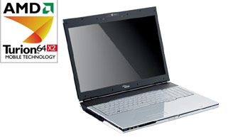 Fujitsu AMILO Xa 3530, 17", AMD X2 ZM-86, 2.4GHz, 4GB, 2x320GB SATA