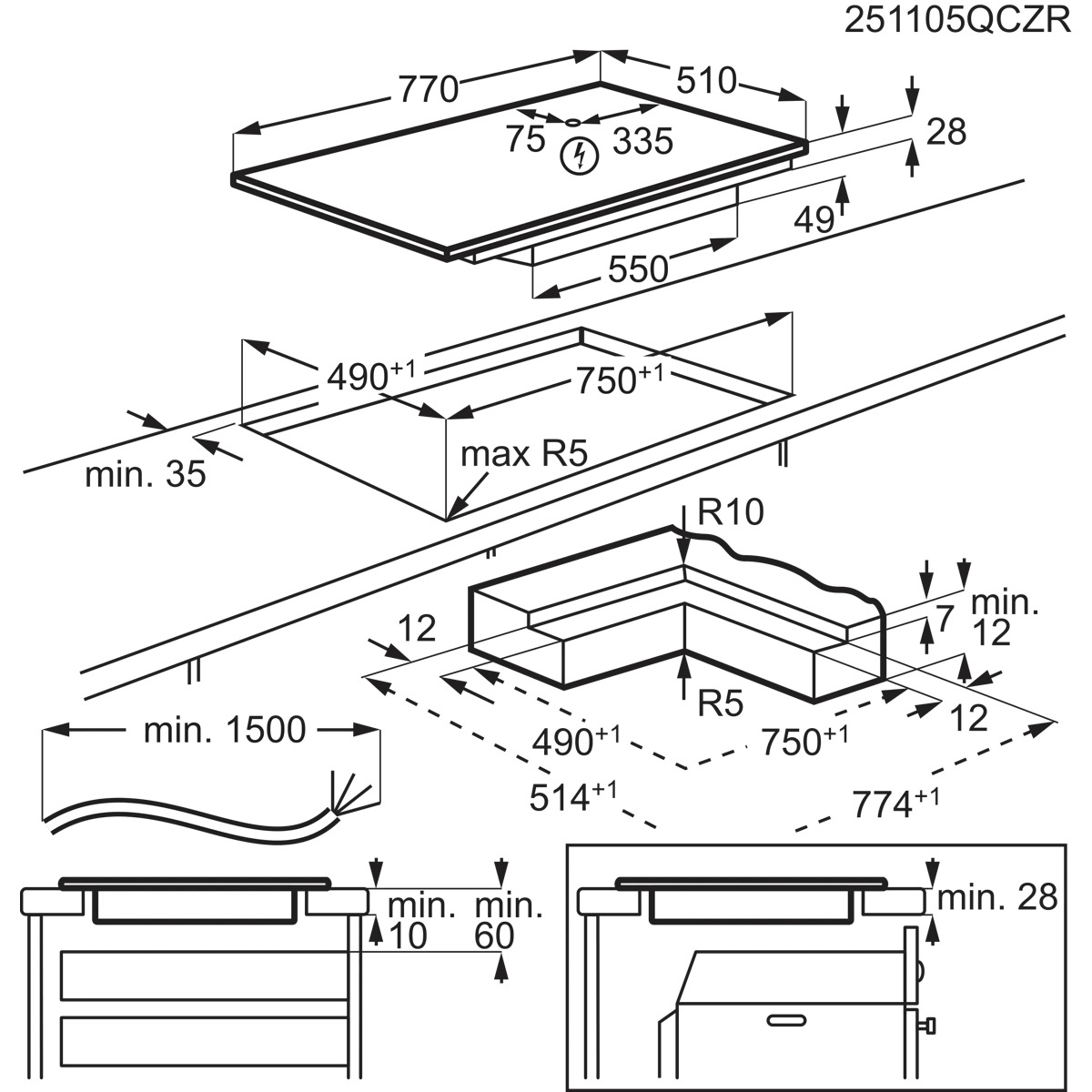AEG TI84IB30IZ Black Built-in – image 9