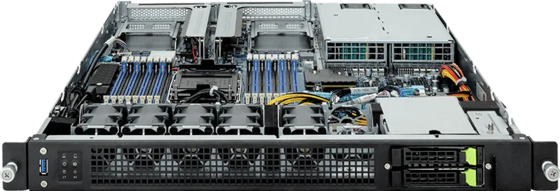 GIGABYTE E163-S30-AAB1 Intel C741 LGA 4677 (Socket E) Rack (1U) Black, Steel – image 2