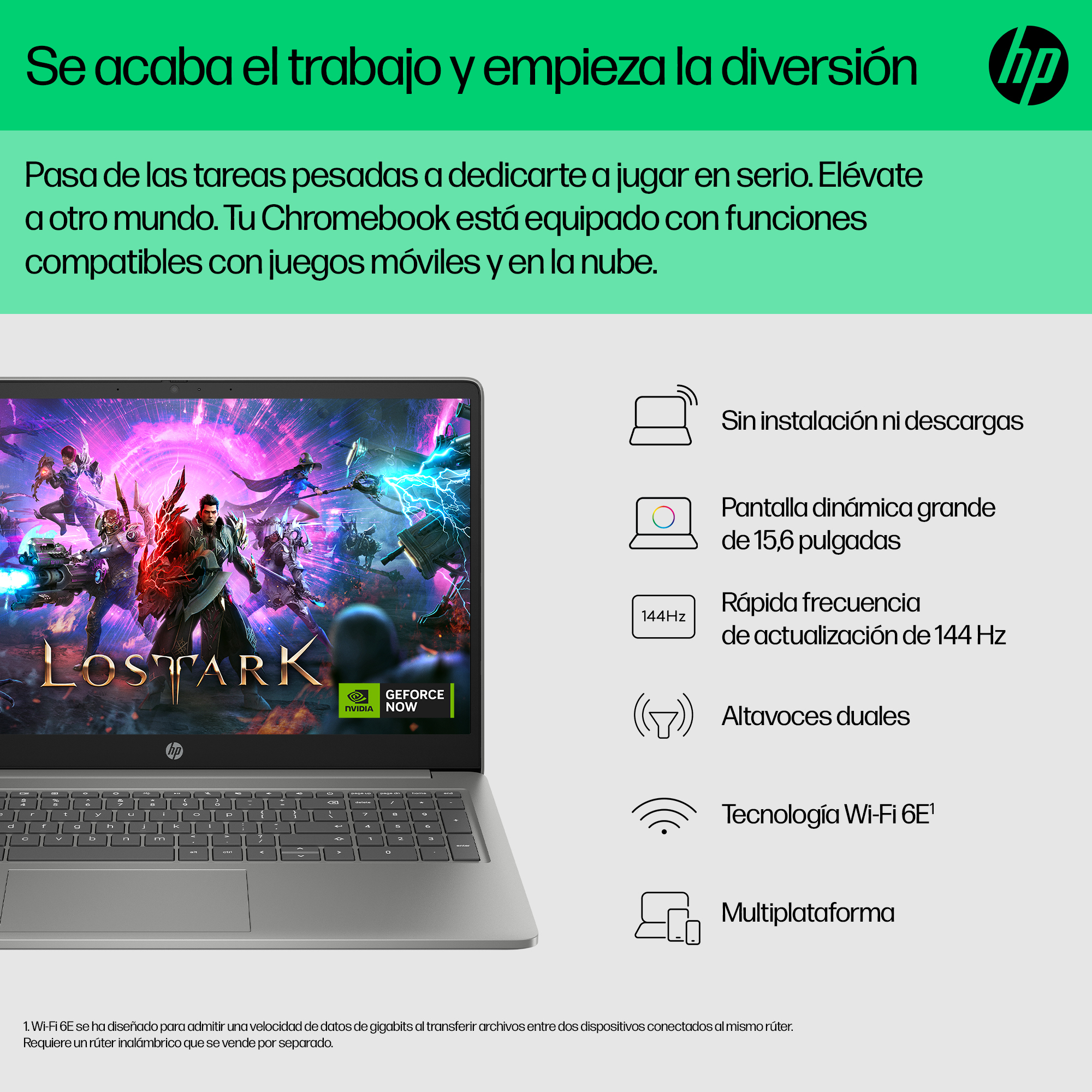 Portátil - HP Chromebook Plus 15a-nb0001ns, 15.6" Full HD, Intel® Core™ i3-N305, 8GB RAM, 256GB eMMC, UHD, Google ChromeOS - imagen 8