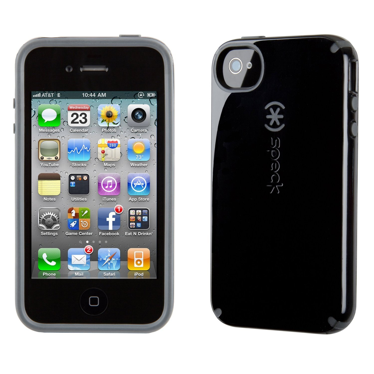 Speck CandyShell Case for iPhone 4 / 4S - Black/Dark Grey – image 2
