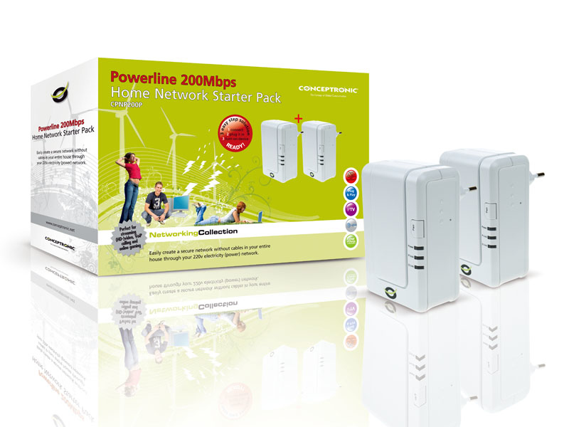 Conceptronic Powerline 200Mbps Home Network Starter Pack – image 3