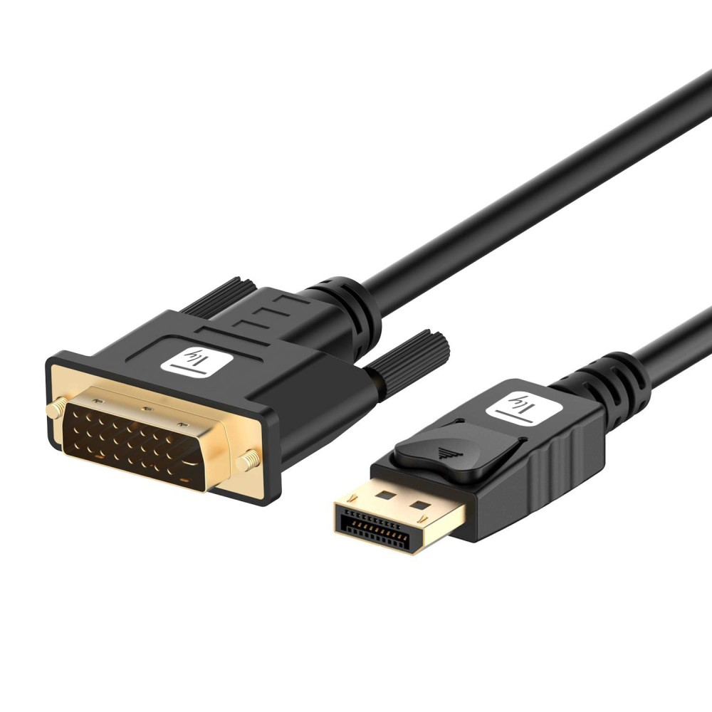 Techly ICOC DSP-C12-020P cavo e adattatore video 2 m DisplayPort DVI-D Nero