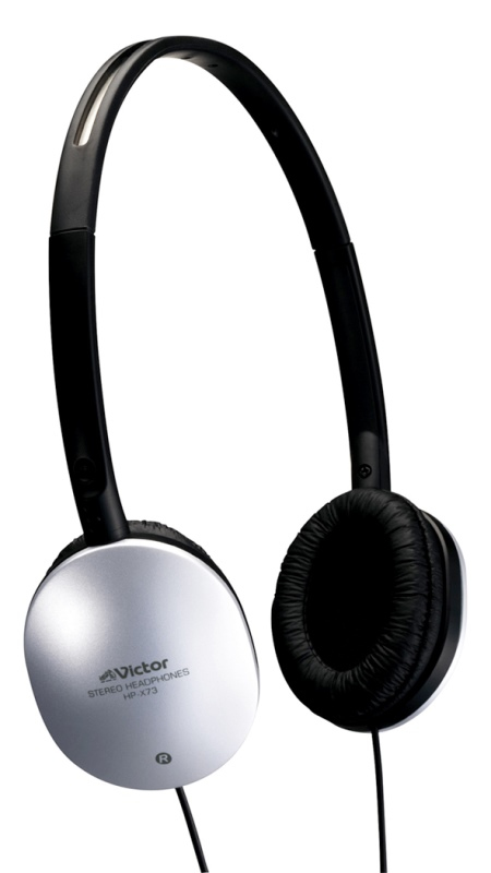 JVC HP-X73 headphones/headset Wired Head-band Black, Silver