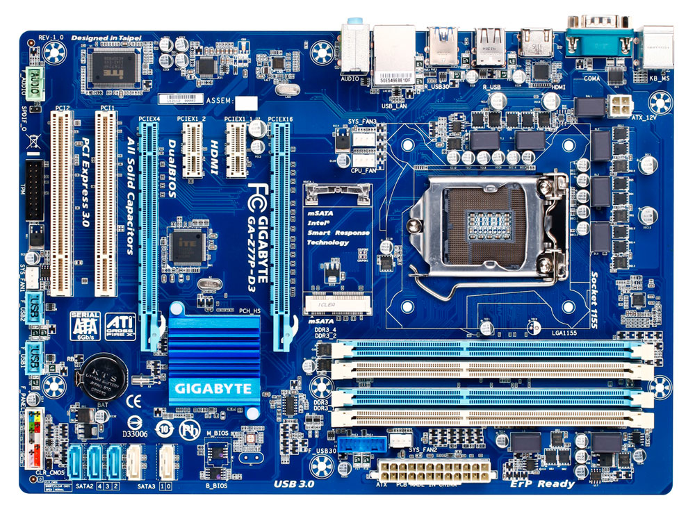 GIGABYTE GA-Z77P-D3 motherboard Intel Z77 LGA 1155 (Socket H2) ATX – image 2