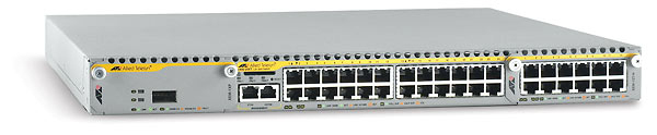 Allied Telesis NEBS-Compliant 10/100/1000T x 24 ports modular Gigabit Ethernet Layer 3 switch