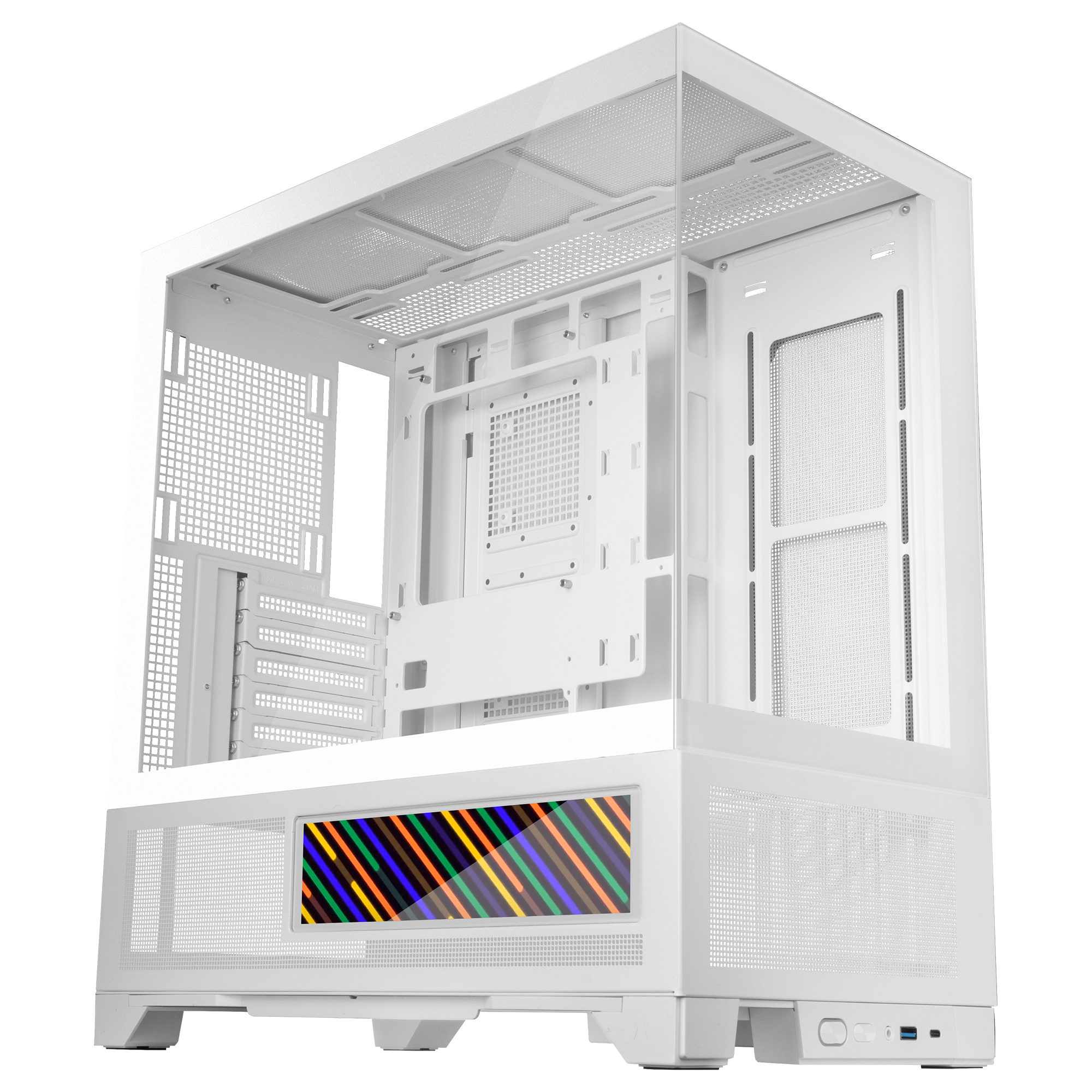 Mars Gaming MCLCDXW computer case Midi Tower White – image 9