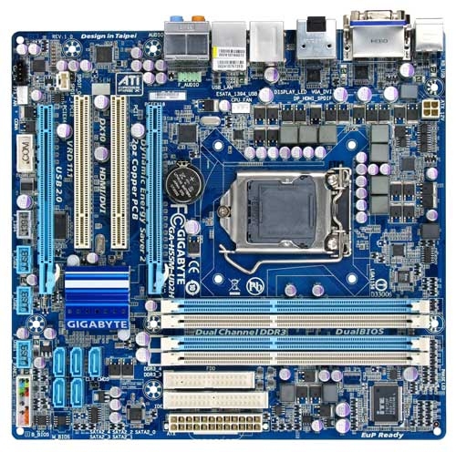 GIGABYTE GA-H55M-UD2H motherboard LGA 1156 (Socket H) ATX – image 1