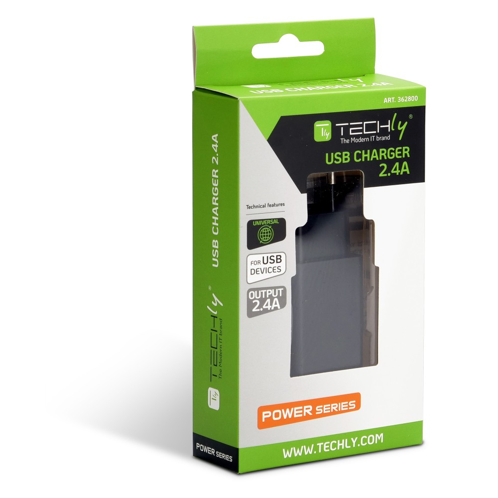 Techly USB-A Wall Charger – image 2