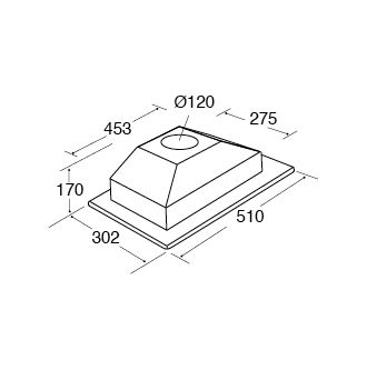 CDA CCA51SI cooker hood Silver 305 m³/h – image 2