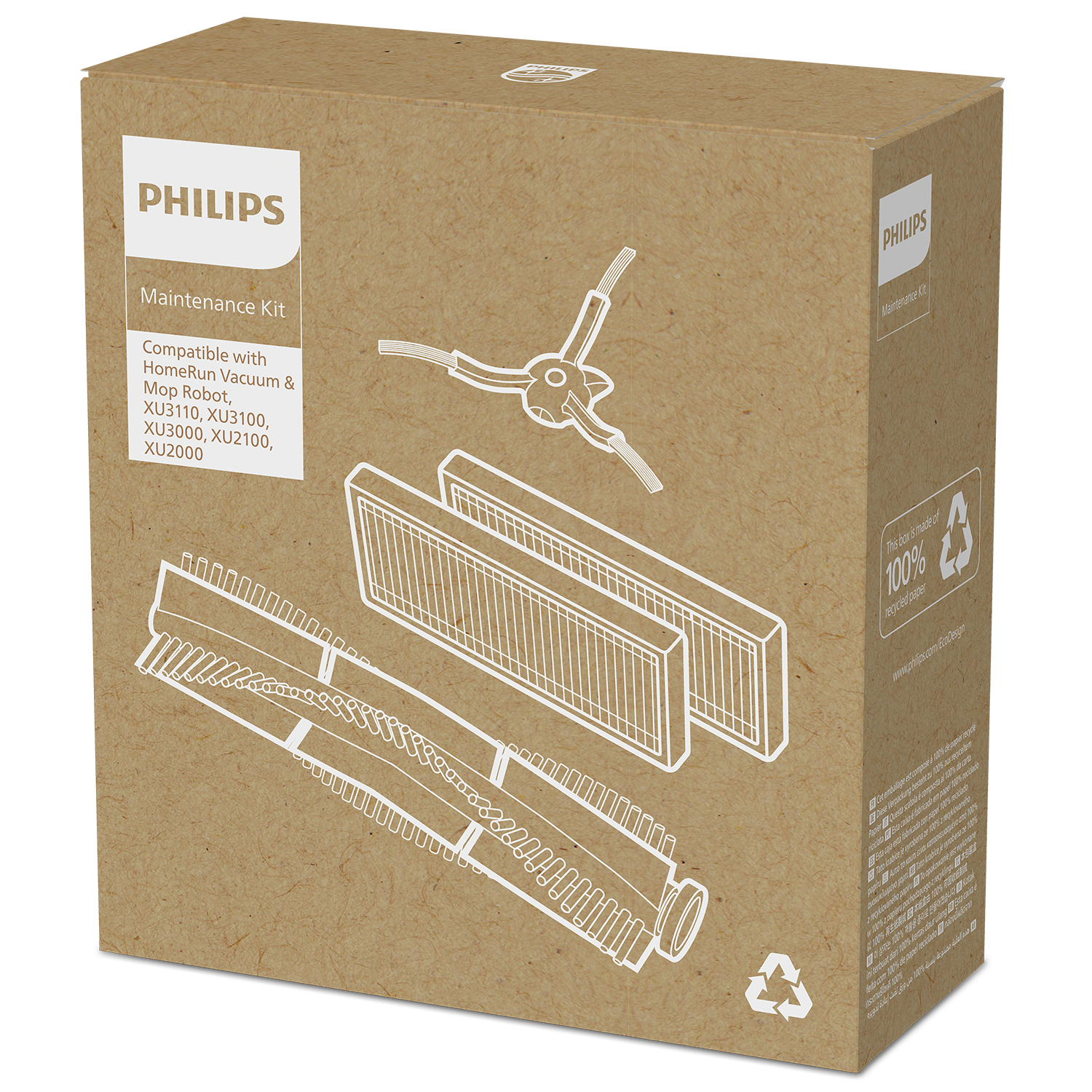 Philips HomeRun XV1433/00 Kit sostitutivo per i robot HomeRun 3000