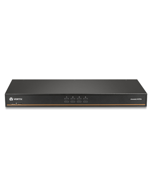 Vertiv Avocent 1x4 KVM switch with USB, push (touch) button switching, keystroke switching, cascade support, internal power supply, includes 4 CBL0170 cables – image 5
