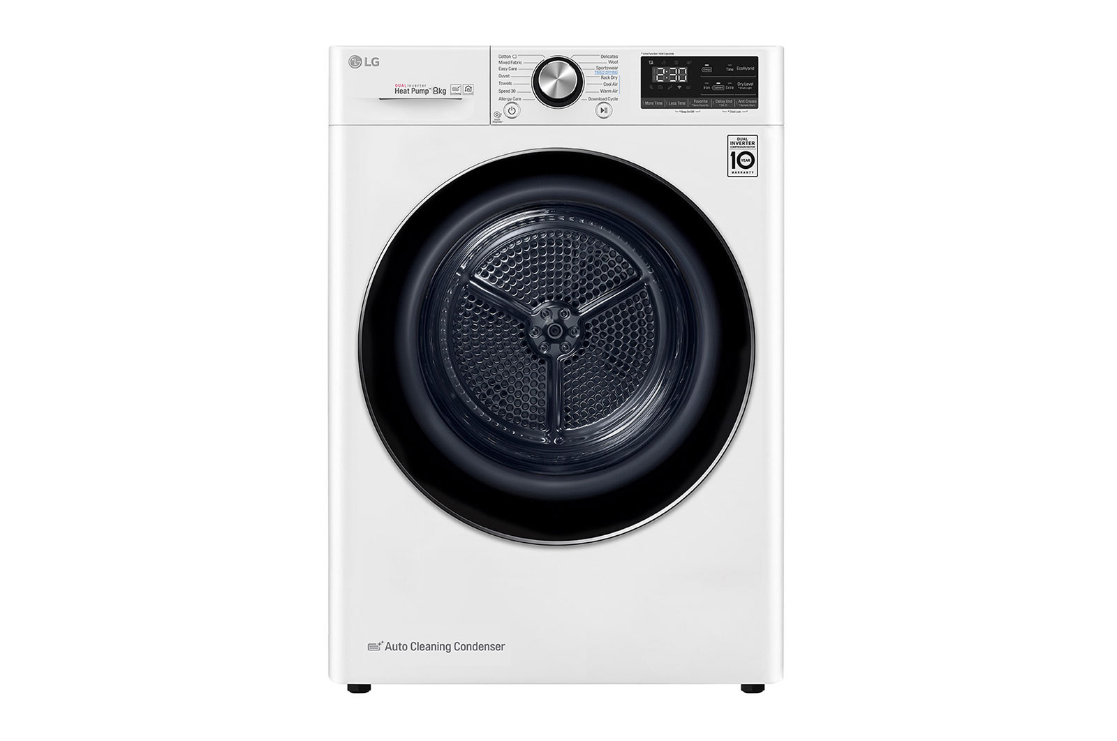 LG RC81V9AV2W tumble dryer Freestanding Front-load