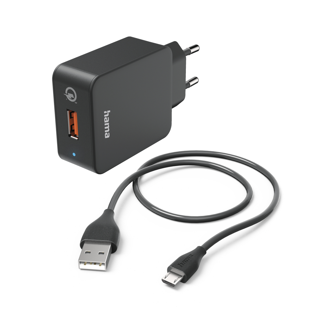 Hama 00201621 mobile device charger Smartphone, Tablet Black AC Fast charging Indoor