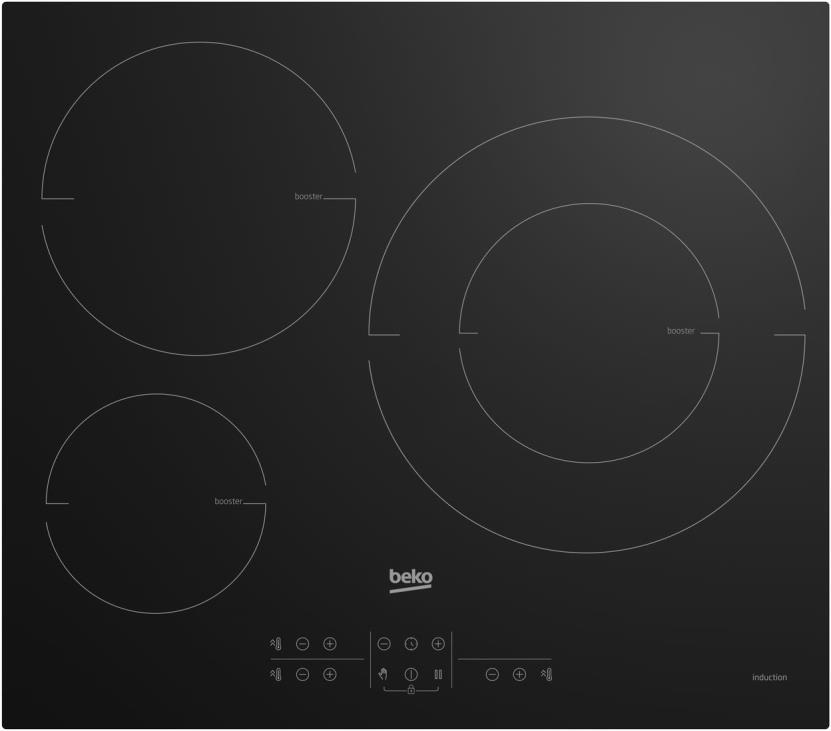 Beko HII63205MT hob Black Built-in