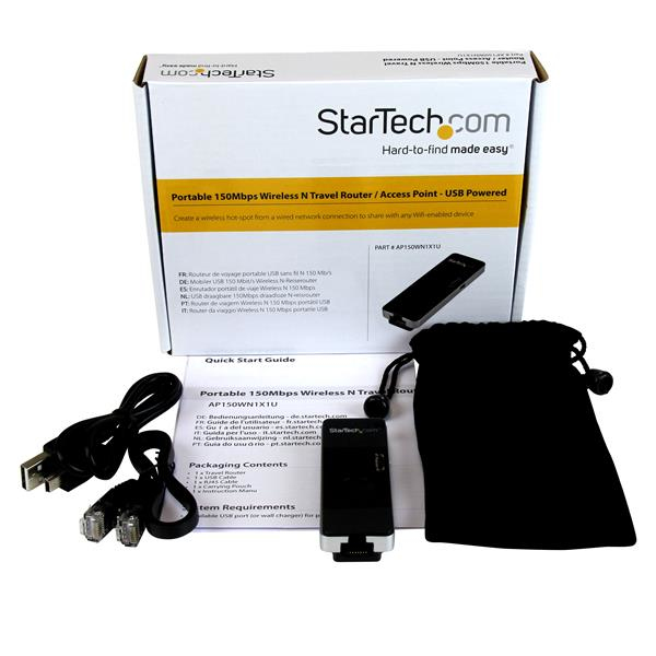 StarTech.com Portable Wireless N WiFi Travel Router / Access Point / Repeater - USB Powered – image 5