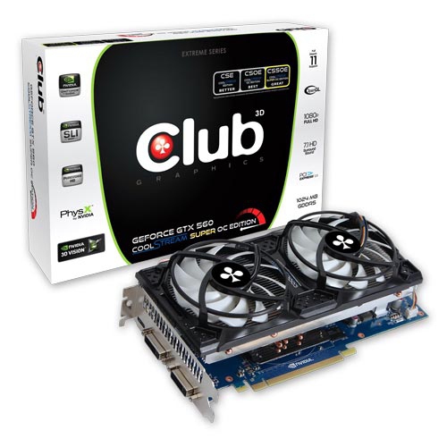 CLUB3D CGNX-X56024SO graphics card NVIDIA GeForce GTX 560