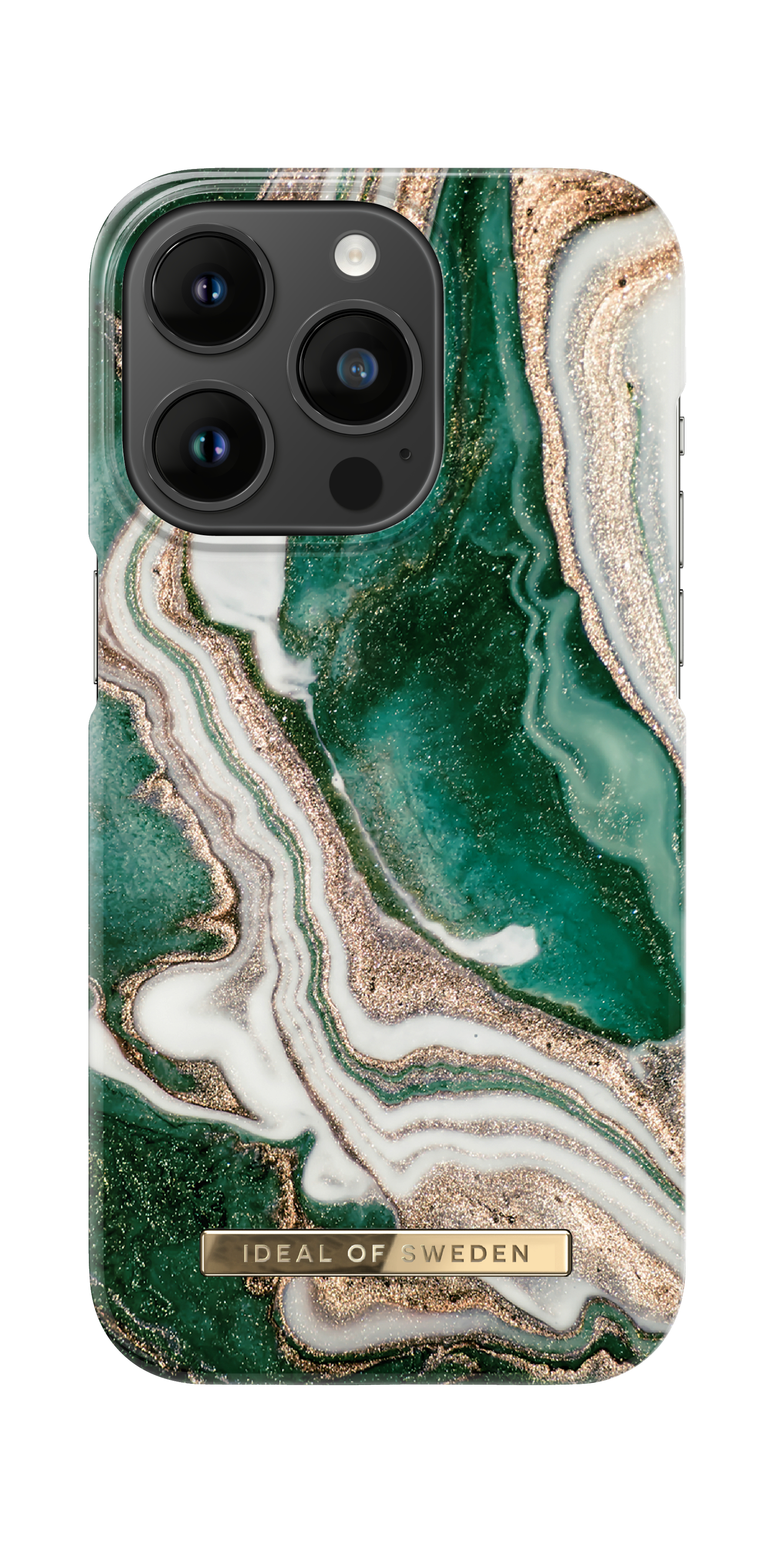 iDeal of Sweden Printed Case iPhone 14PR Golden Jade Marble – image 3