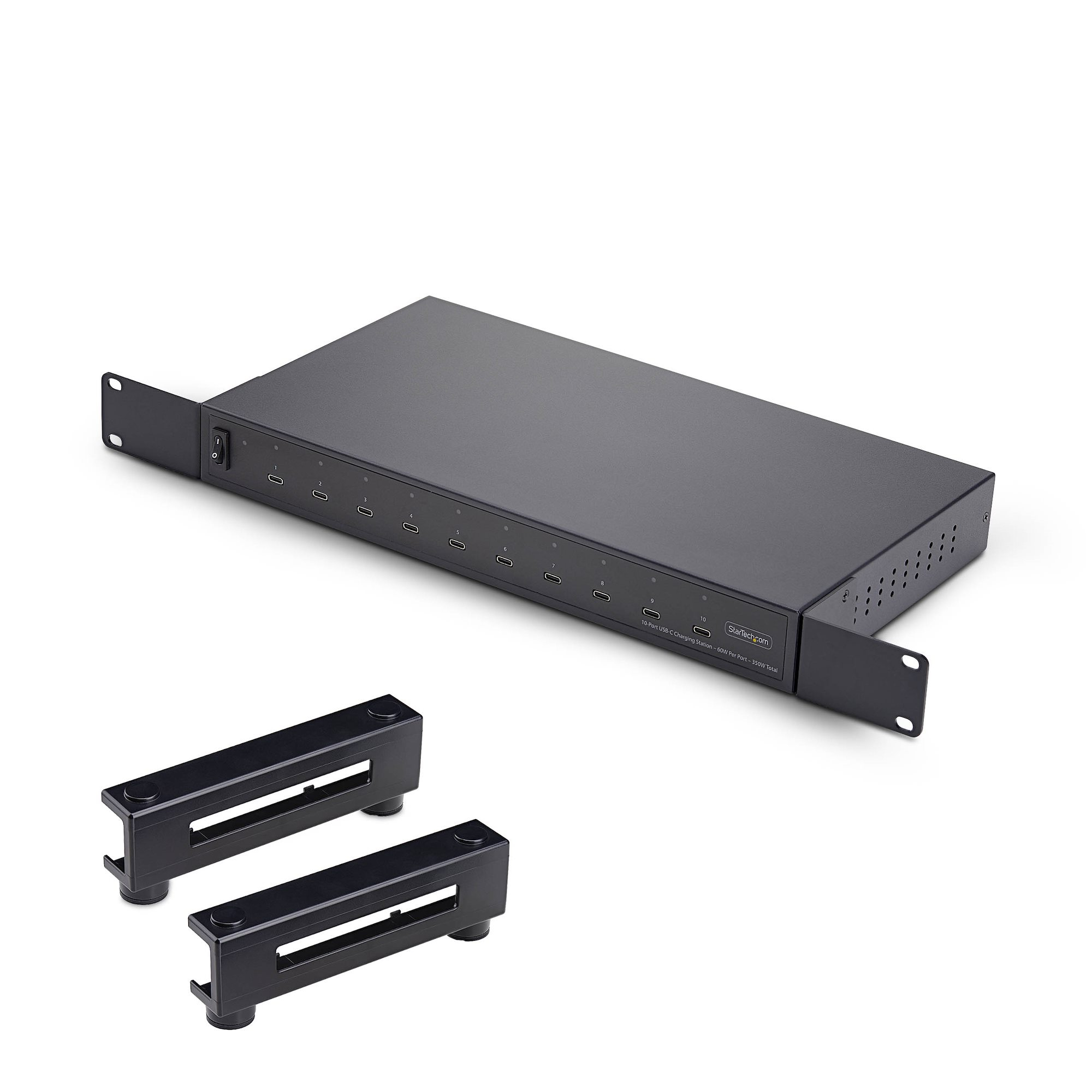 StarTech.com - Hub - 10 x USB-C - desktop, rack-mountable
