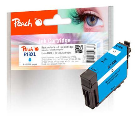 Peach 318100 ink cartridge 1 pc(s) Compatible Cyan