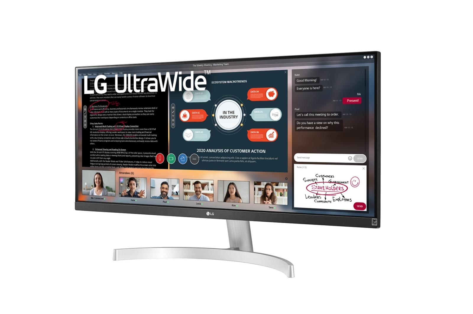 LG 29WN600-W computer monitor – image 2