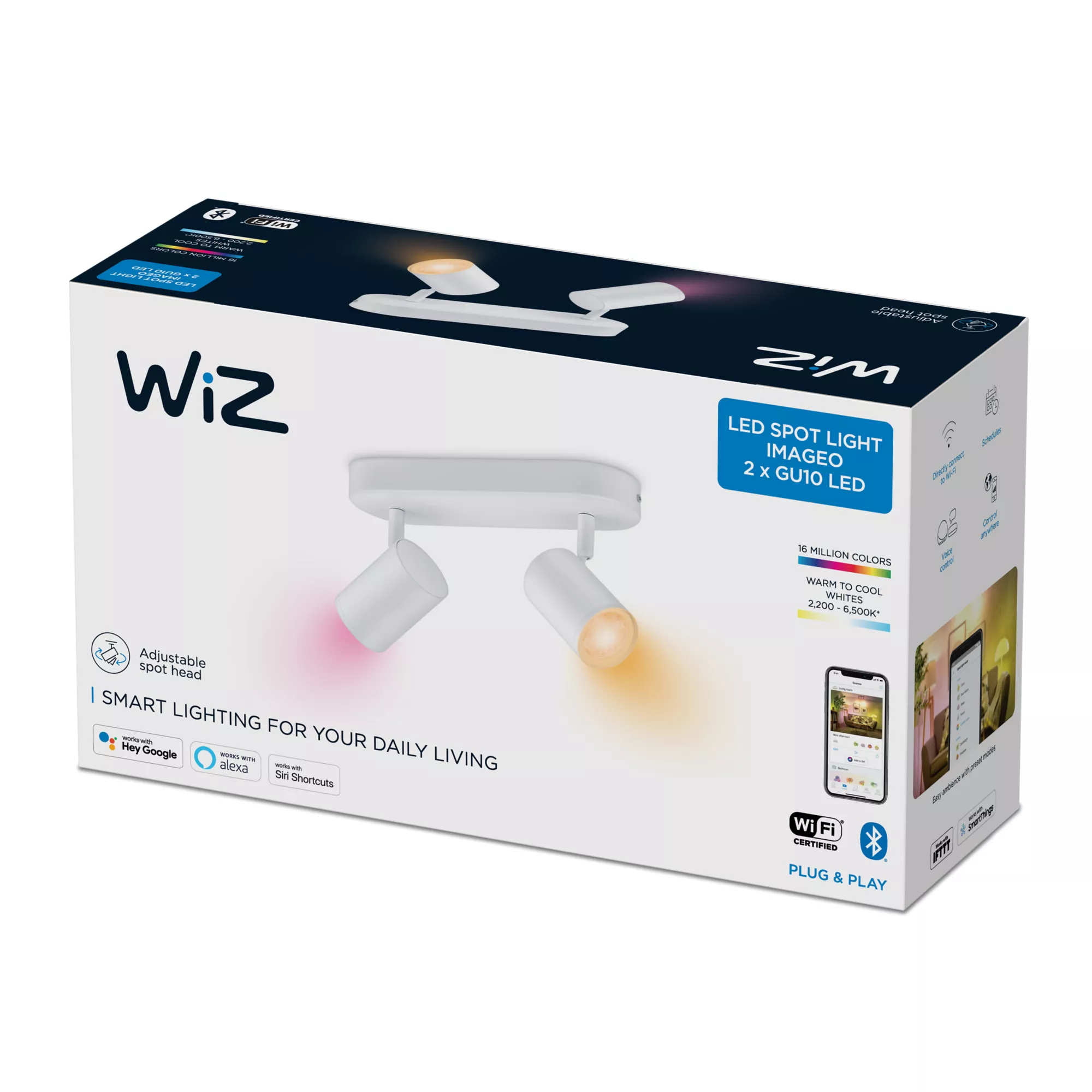 WiZ IMAGEO 2x adjustable spotlight – image 2