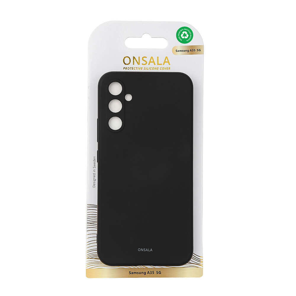 Onsala Phone Case with Silicone Feel Black - Samsung A35 – image 2